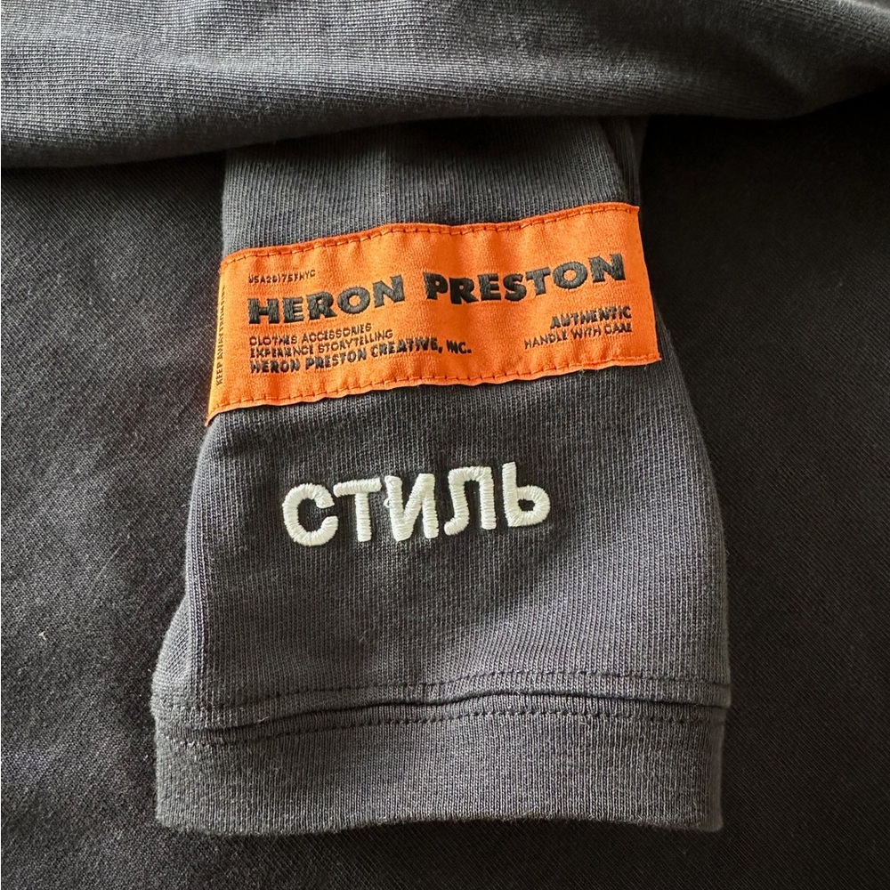 Heron Preston “Style” Black Long Sleeve Turtle Neck Tee - Picture 4 of 16